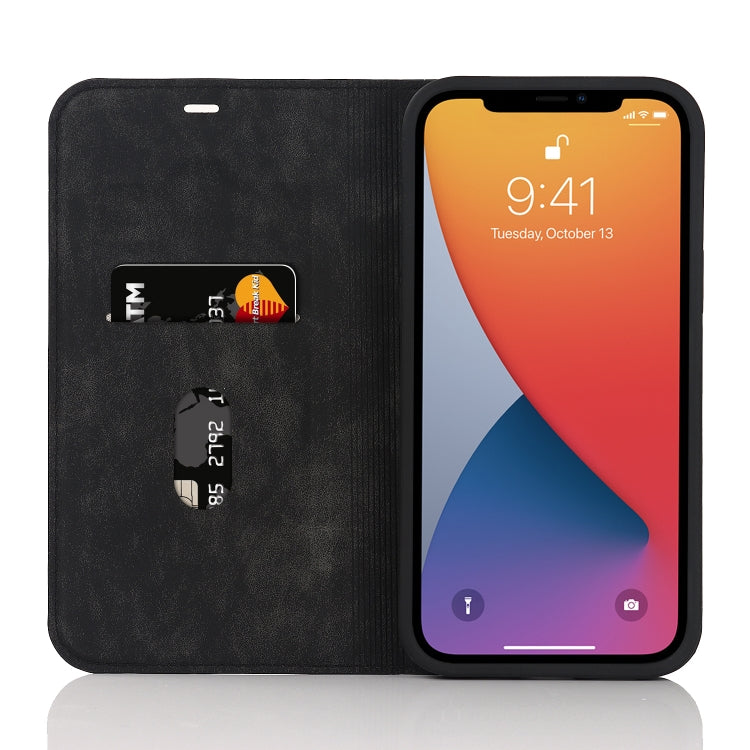 Custodia in pelle con ricarica wireless per iPhone 12 mini