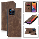 Custodia in pelle con ricarica wireless per iPhone 12 mini