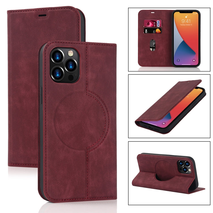 Custodia in pelle con ricarica wireless per iPhone 12 mini