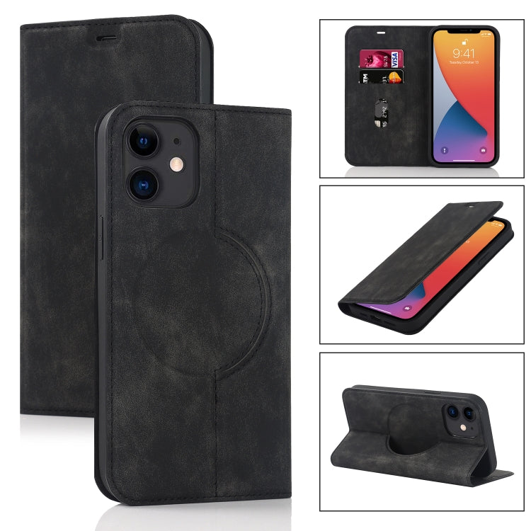 Custodia in pelle con ricarica wireless per iPhone 12 mini
