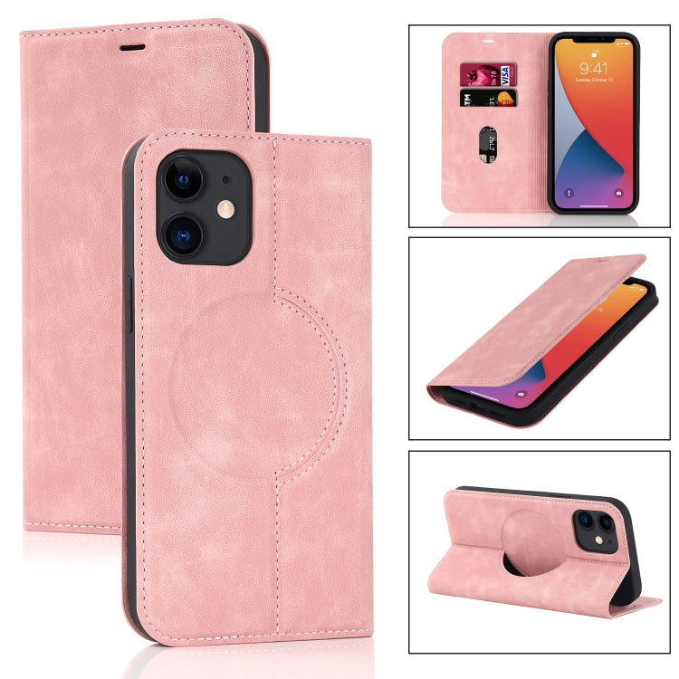 Custodia in pelle con ricarica wireless per iPhone 12 mini