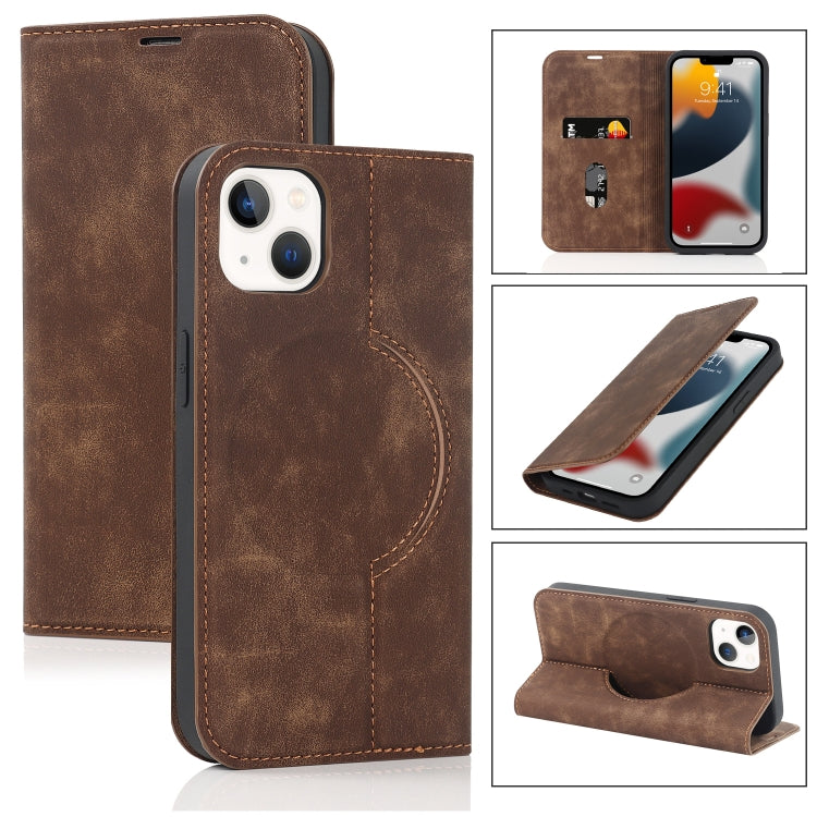 Custodia in pelle con ricarica wireless per iPhone 12 mini