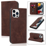 Custodia in pelle con ricarica wireless per iPhone 13 Pro Max