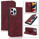 Custodia in pelle con ricarica wireless per iPhone 13 Pro Max