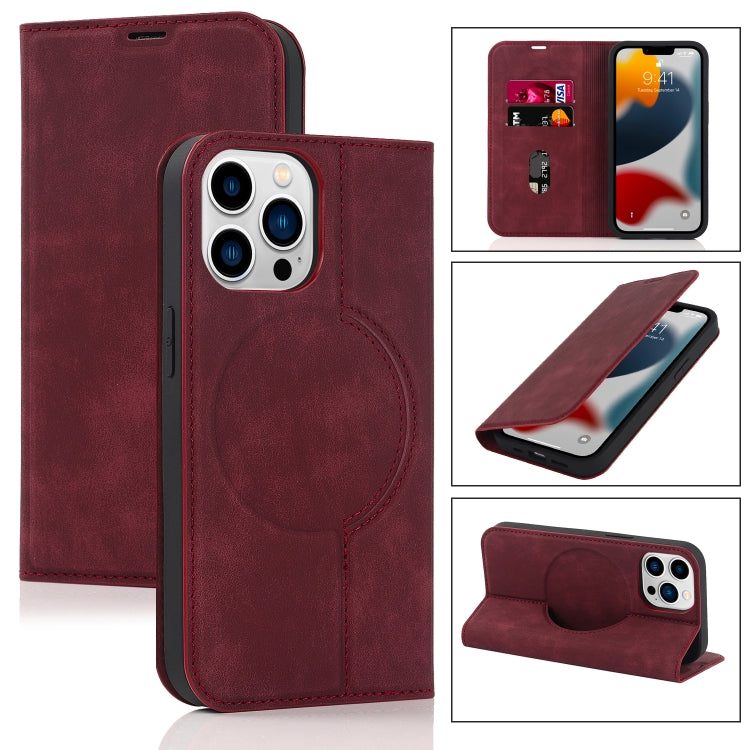 Custodia in pelle con ricarica wireless per iPhone 13 Pro Max