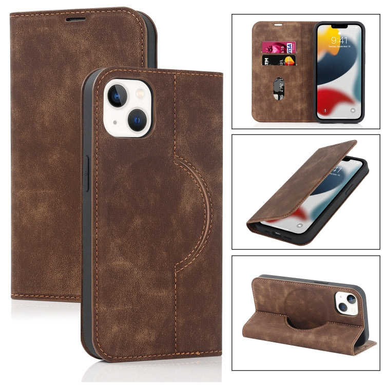 Custodia in pelle con ricarica wireless per iPhone 13 Pro Max