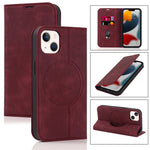 Custodia in pelle con ricarica wireless per iPhone 13 Pro Max