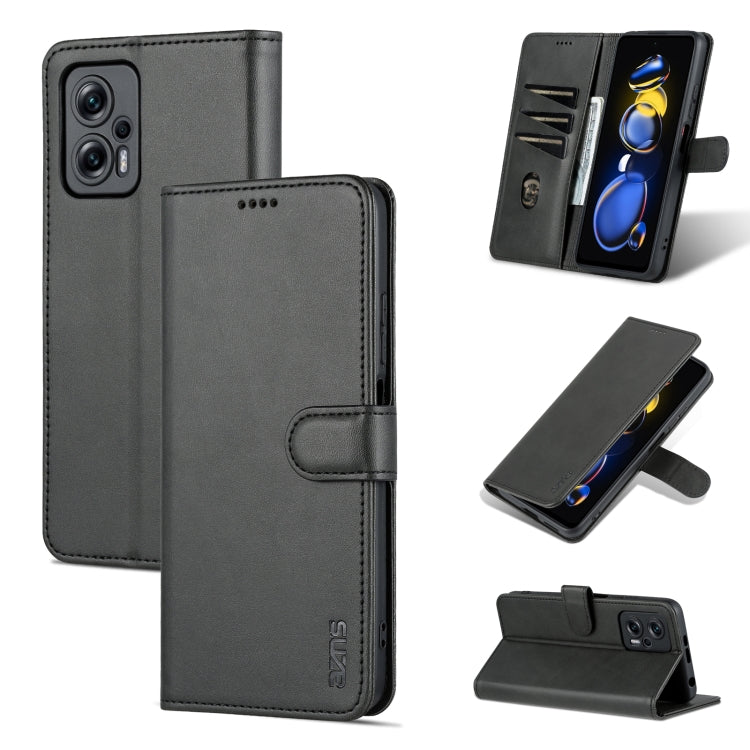 AZNS Skin Feel Calf Texture Flip Custodia in pelle per telefono, For Xiaomi Redmi Note 11T Pro/POCO X4 GT, For OPPO Reno8, For OPPO Reno8 Pro, For Huawei Nova 9Z/Enjoy 50 Plus
