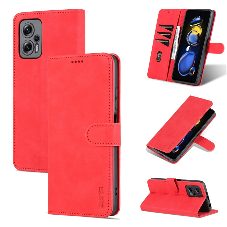 AZNS Skin Feel Calf Texture Flip Custodia in pelle per telefono, For Xiaomi Redmi Note 11T Pro/POCO X4 GT, For OPPO Reno8, For OPPO Reno8 Pro, For Huawei Nova 9Z/Enjoy 50 Plus