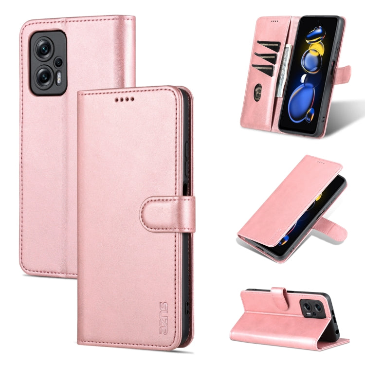 AZNS Skin Feel Calf Texture Flip Custodia in pelle per telefono, For Xiaomi Redmi Note 11T Pro/POCO X4 GT, For OPPO Reno8, For OPPO Reno8 Pro, For Huawei Nova 9Z/Enjoy 50 Plus