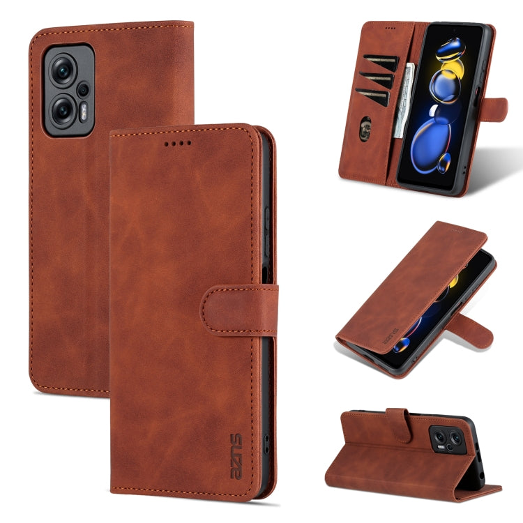 AZNS Skin Feel Calf Texture Flip Custodia in pelle per telefono, For Xiaomi Redmi Note 11T Pro/POCO X4 GT, For OPPO Reno8, For OPPO Reno8 Pro, For Huawei Nova 9Z/Enjoy 50 Plus
