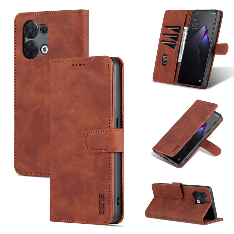 AZNS Skin Feel Calf Texture Flip Custodia in pelle per telefono, For Xiaomi Redmi Note 11T Pro/POCO X4 GT, For OPPO Reno8, For OPPO Reno8 Pro, For Huawei Nova 9Z/Enjoy 50 Plus