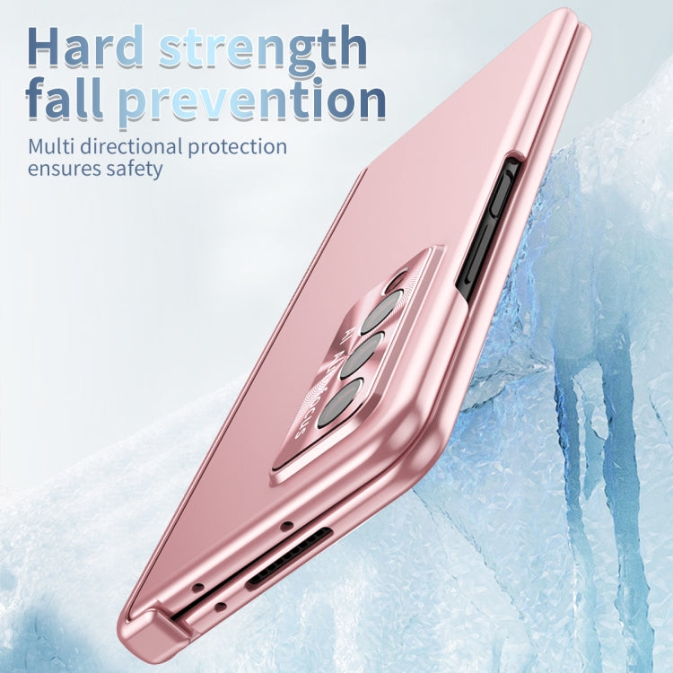 Custodia per telefono pieghevole incernierata galvanica con S Pen Fold Edition, For Samsung Galaxy Z Fold3 5G