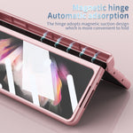 Custodia per telefono pieghevole incernierata galvanica con S Pen Fold Edition, For Samsung Galaxy Z Fold3 5G