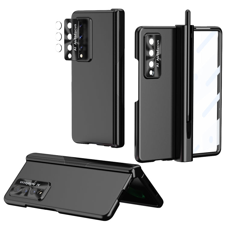 Custodia per telefono pieghevole incernierata galvanica con S Pen Fold Edition, For Samsung Galaxy Z Fold3 5G
