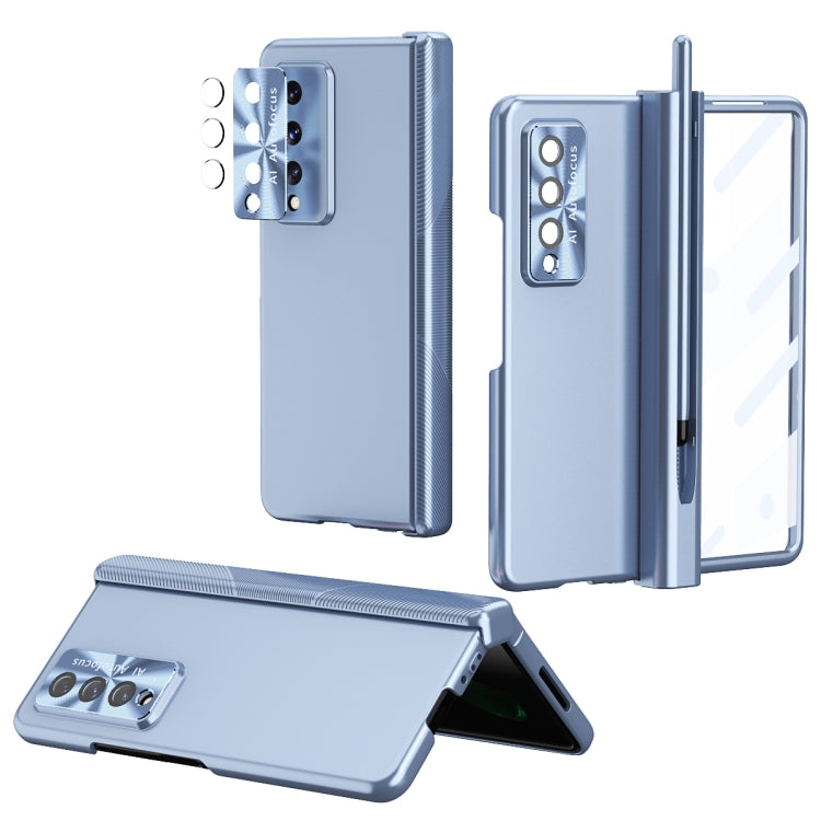 Custodia per telefono pieghevole incernierata galvanica con S Pen Fold Edition, For Samsung Galaxy Z Fold3 5G