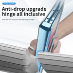 Custodia per telefono placcata con cerniere magnetiche con supporto, For Samsung Galaxy Z Fold3 5G