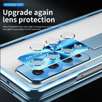 Custodia per telefono placcata con cerniere magnetiche con supporto, For Samsung Galaxy Z Fold3 5G