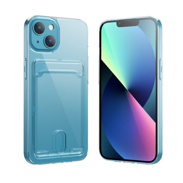 Crystal Card Slot PC + Custodia per telefono in TPU, For iPhone 14, For iPhone 14 Plus, For iPhone 14 Pro, For iPhone 14 Pro Max
