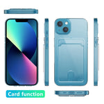 Custodia TPU con slot carte per iPhone 14