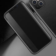 Magnetic Side Window View Custodia in pelle flip orizzontale antiurto, For iPhone 14, For iPhone 14 Plus, For iPhone 14 Pro, For iPhone 14 Pro Max