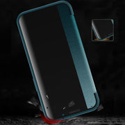Magnetic Side Window View Custodia in pelle flip orizzontale antiurto, For iPhone 14, For iPhone 14 Plus, For iPhone 14 Pro, For iPhone 14 Pro Max
