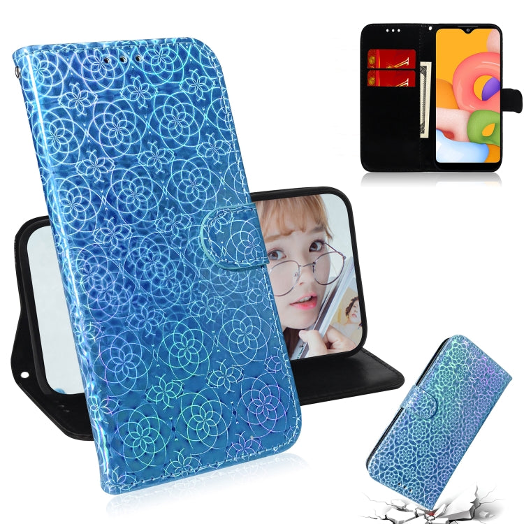 Custodia portafoglio in pelle PU per Samsung Galaxy A01
