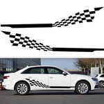 2 PCS/Set D-944 Adesivo decorativo modificato per auto con motivo scozzese a righe, D-944