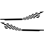 2 PCS/Set D-944 Adesivo decorativo modificato per auto con motivo scozzese a righe, D-944