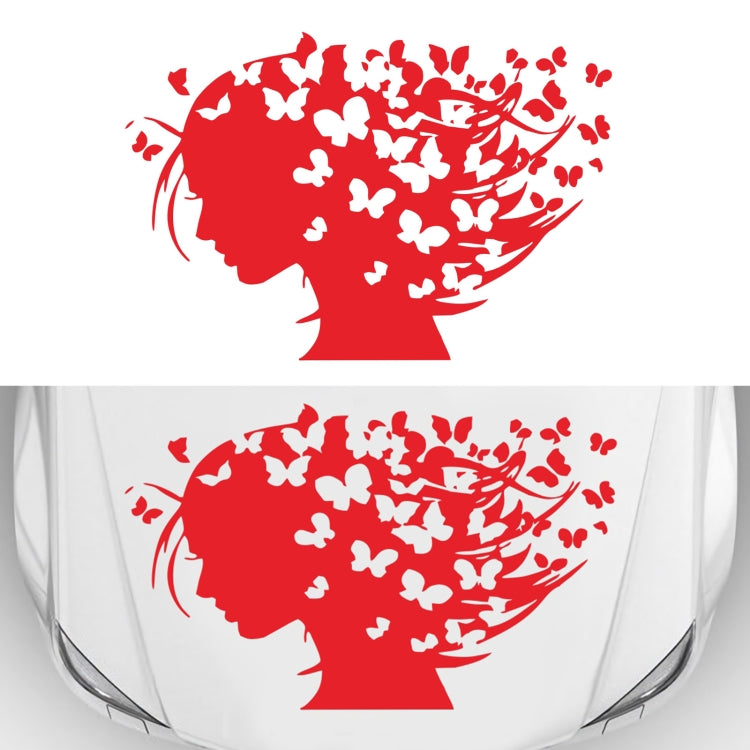 D-956 Autoadesivo decorativo modificato dell'automobile del modello della ragazza della farfalla, D-956