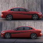 2 PCS/Set D-961 Adesivo decorativo modificato per auto con motivo a bandiera a scacchi, D-961