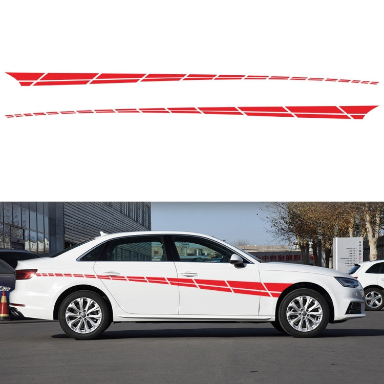2 PCS/Set D-961 Adesivo decorativo modificato per auto con motivo a bandiera a scacchi, D-961