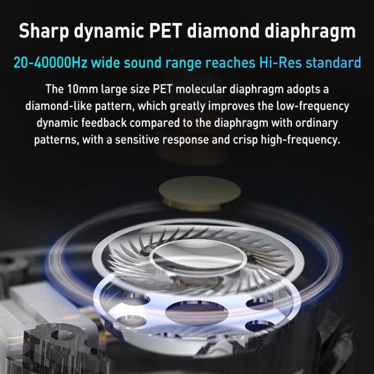 KZ-EDC Subwoofer ad alto valore Cuffie HIFI In-Ear cablate, With Microphone, Without Microphone