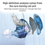 KZ-EDC Subwoofer ad alto valore Cuffie HIFI In-Ear cablate, With Microphone, Without Microphone