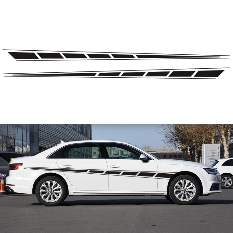 2 PCS/Set D-970 Adesivo decorativo modificato per auto con motivo a bandiera a scacchi, D-970