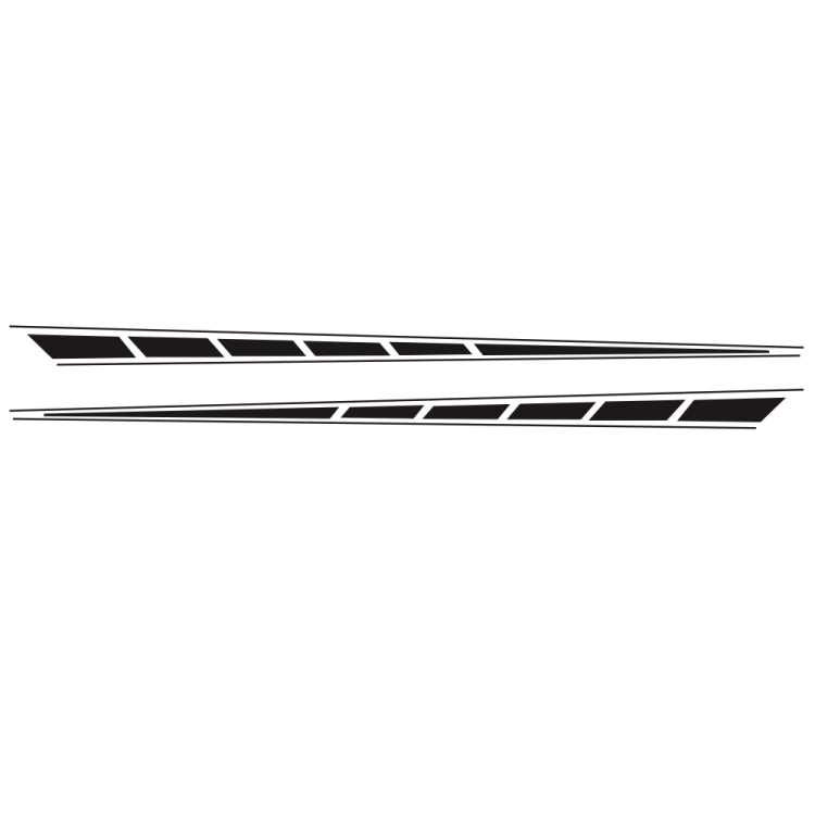 2 PCS/Set D-970 Adesivo decorativo modificato per auto con motivo a bandiera a scacchi, D-970