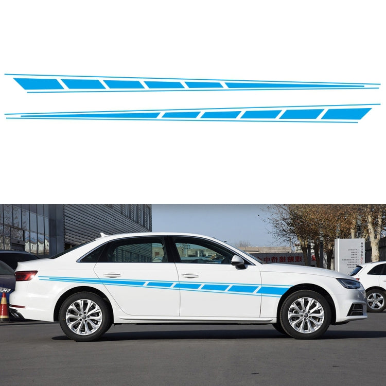 2 PCS/Set D-970 Adesivo decorativo modificato per auto con motivo a bandiera a scacchi, D-970