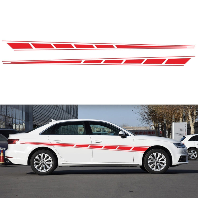 2 PCS/Set D-970 Adesivo decorativo modificato per auto con motivo a bandiera a scacchi, D-970