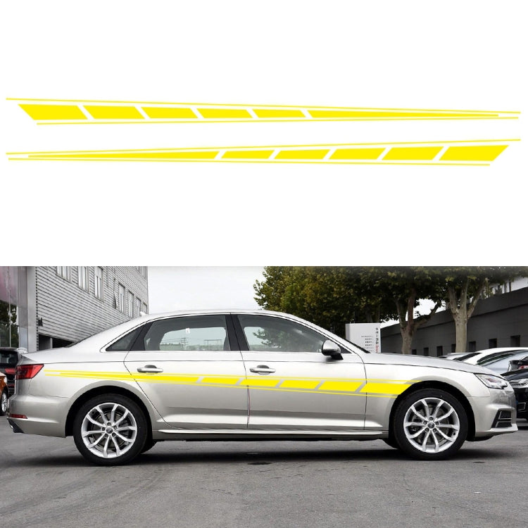 2 PCS/Set D-970 Adesivo decorativo modificato per auto con motivo a bandiera a scacchi, D-970