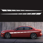 2 PCS/Set D-970 Adesivo decorativo modificato per auto con motivo a bandiera a scacchi, D-970