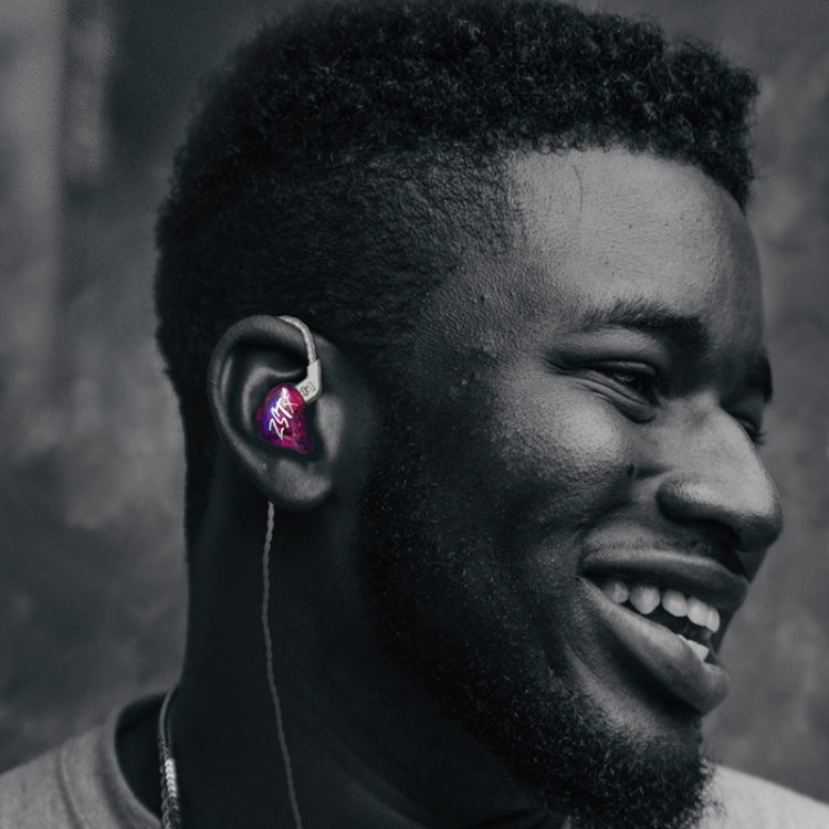 KZ-ZST X Ring Iron Hybrid Driver In-Ear Noise Cancelling Auricolare, With Microphone, Without Microphone