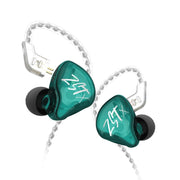 KZ-ZST X Ring Iron Hybrid Driver In-Ear Noise Cancelling Auricolare, With Microphone, Without Microphone
