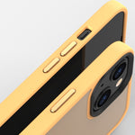 Custodia antiurto satinata traslucida per iPhone 14