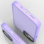 Custodia antiurto satinata traslucida per iPhone 14