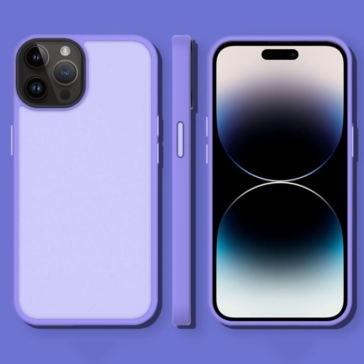 Custodia antiurto satinata traslucida per iPhone 14