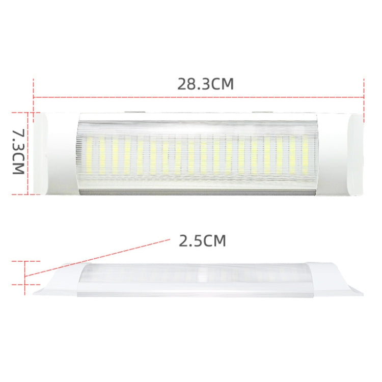 2 PCS ZS-3331 12-80V Barra luminosa per cabina con luce a cupola per camper 84LED ad alta luminosità, ZS-3331