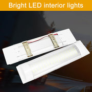 2 PCS ZS-3331 12-80V Barra luminosa per cabina con luce a cupola per camper 84LED ad alta luminosità, ZS-3331