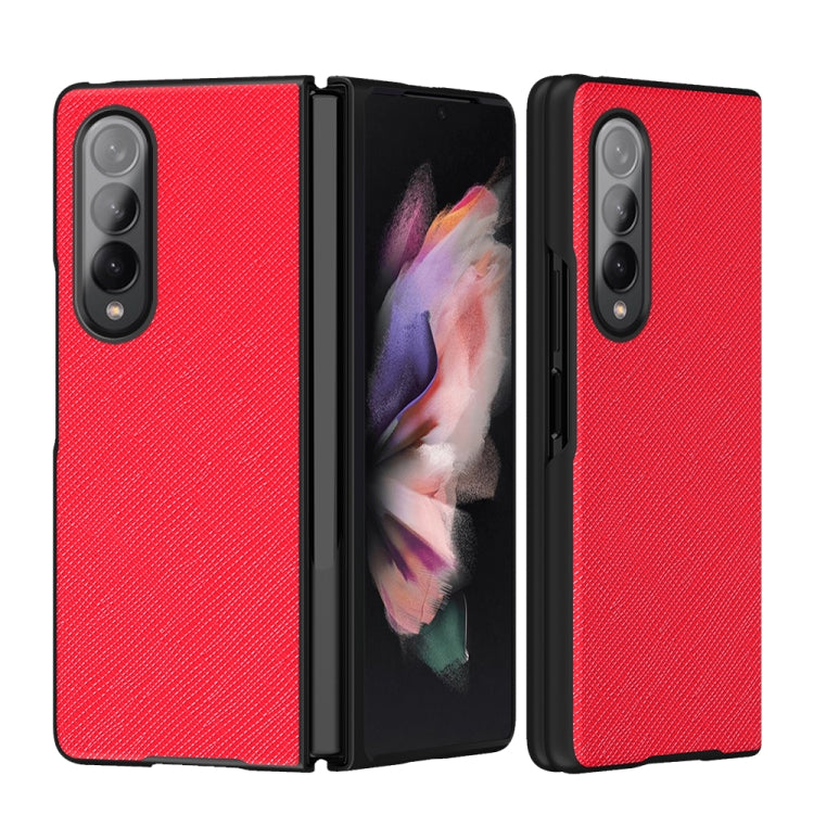 Custodia protettiva pieghevole per telefono con motivo incrociato, For Samsung Galaxy Z Fold4 5G