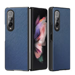 Custodia protettiva pieghevole per telefono con motivo incrociato, For Samsung Galaxy Z Fold4 5G