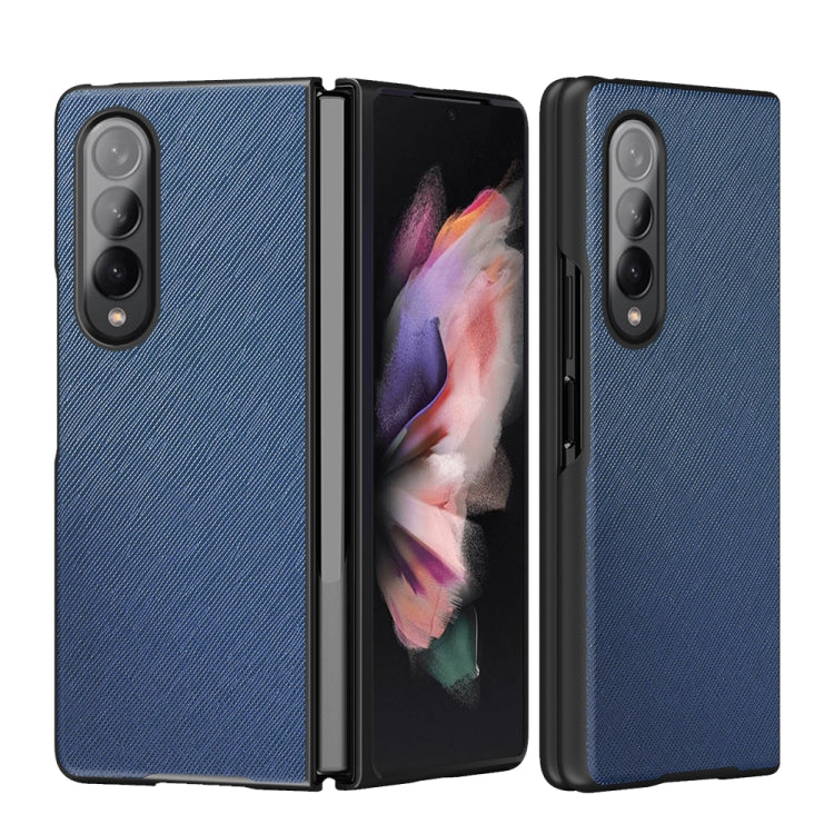 Custodia protettiva pieghevole per telefono con motivo incrociato, For Samsung Galaxy Z Fold4 5G
